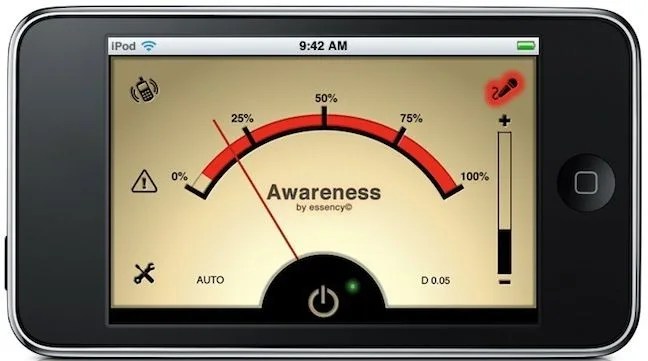 Awareness! The Headphone App - 2.99 GPBUK / 4.99 USD - the first of unique new class of functional headphone app from essency.