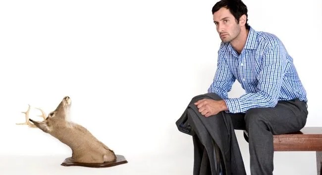 BlueStarksGinghamModelDeer_