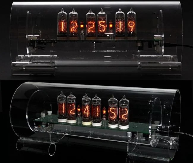 Cold War Creations Glass Nixie Tube Clock