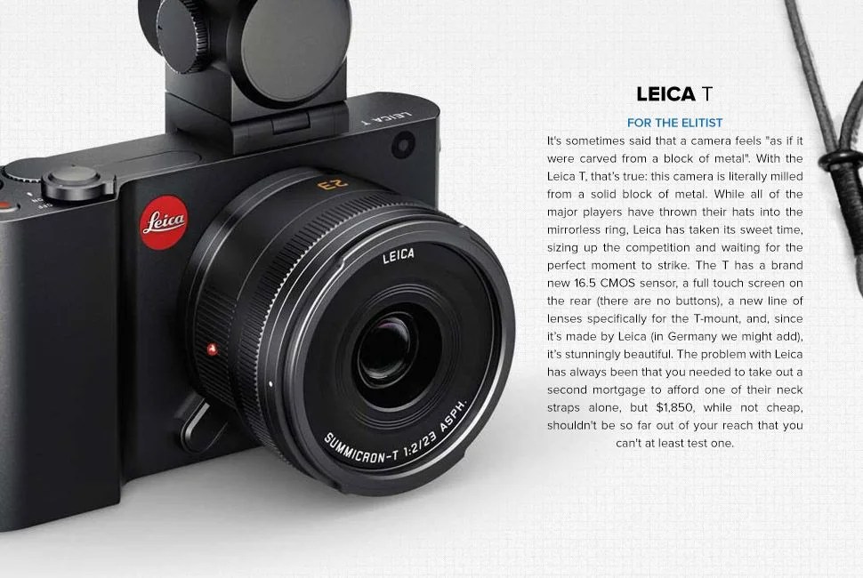 The New Camera Class of 2014 DSLR Alternatives Gear Patrol