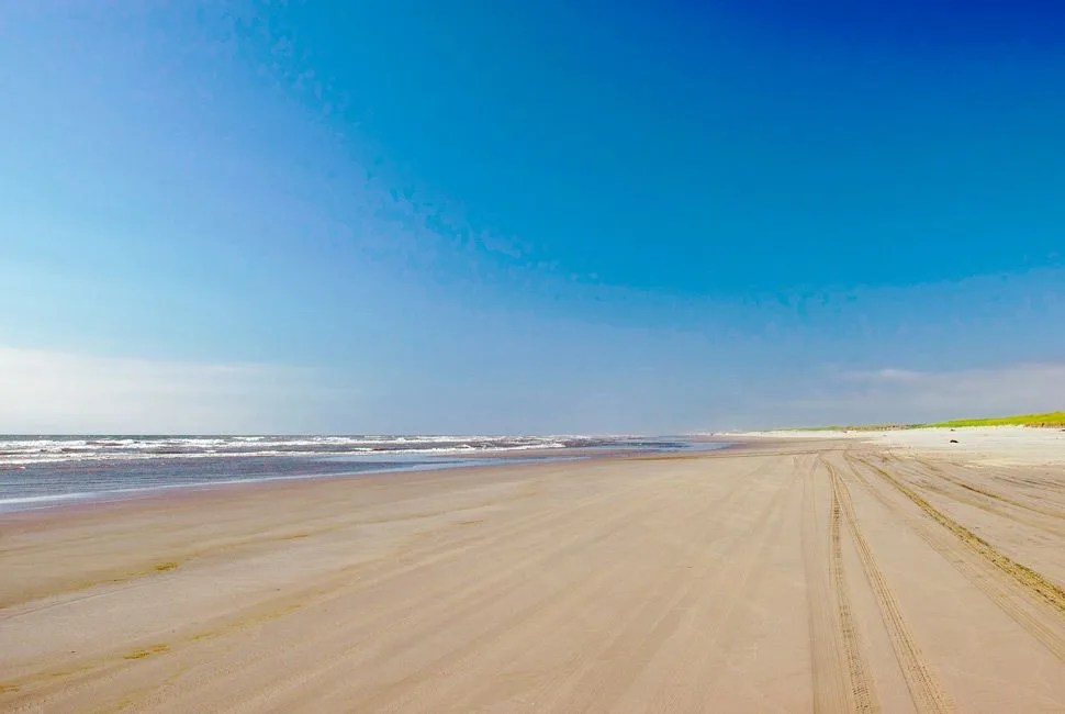 Hard-packed sand suitable for driving at Long Beach Washington