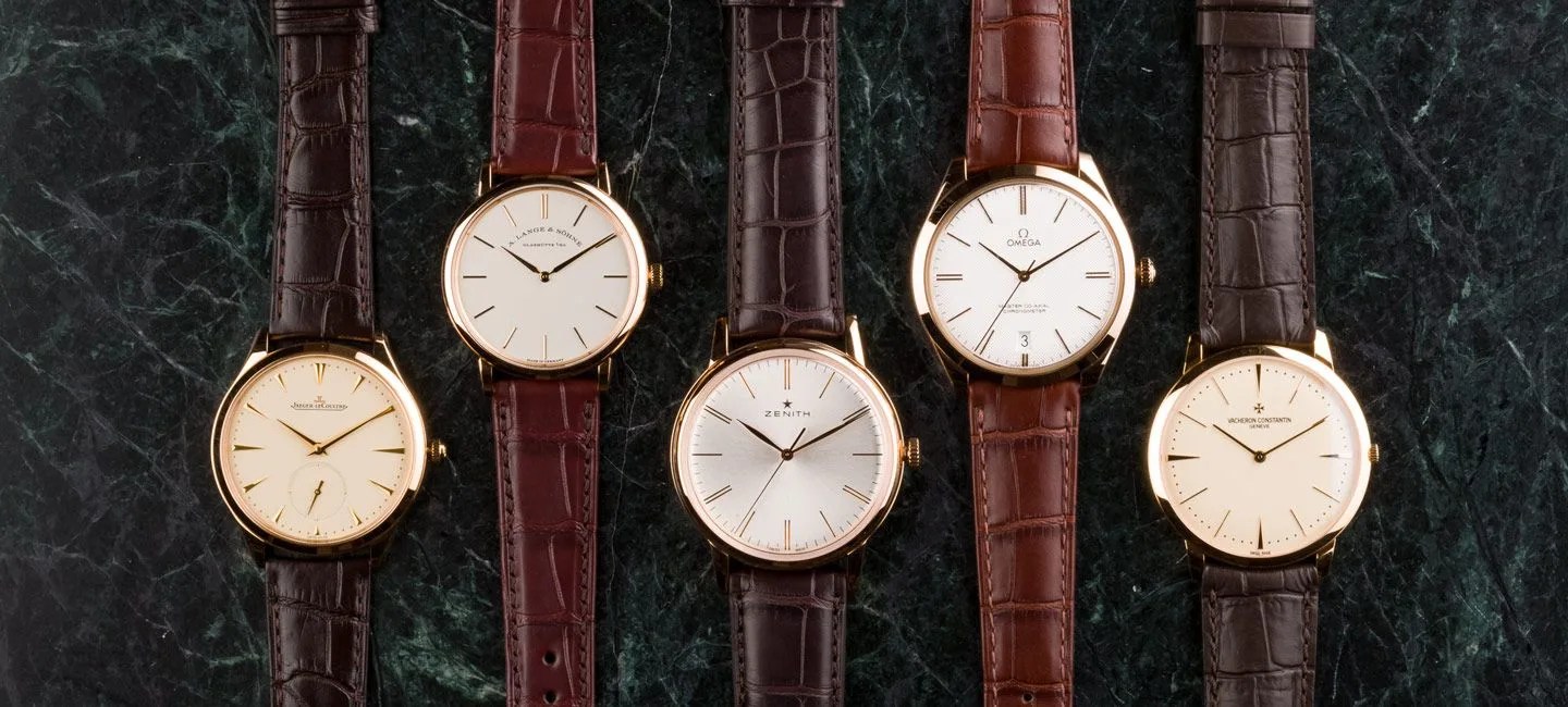 dress watches with leather straps