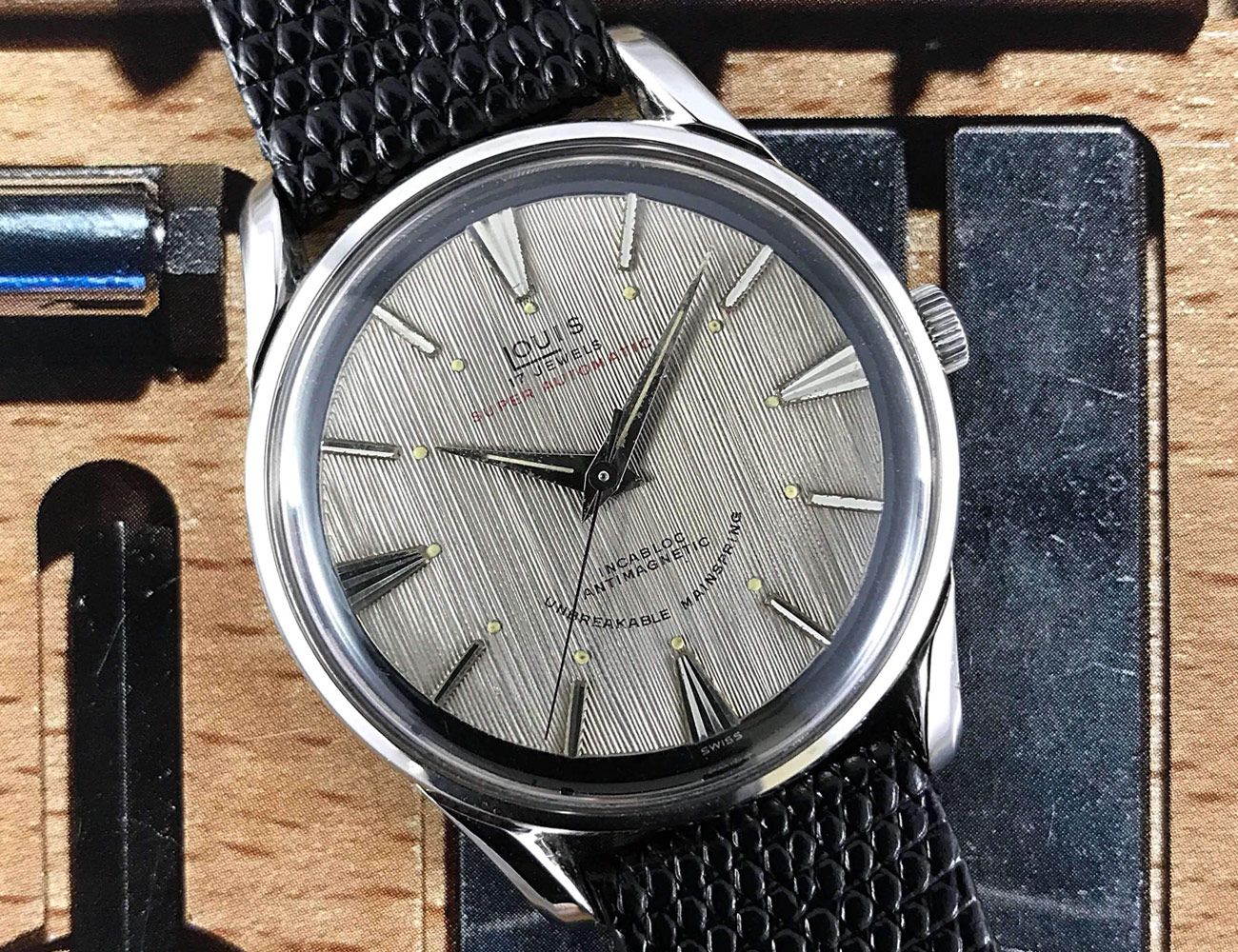 Found-3-Vintage-Watches-Stunning-Dials-gear-patrol-Louis-Super-Automatic