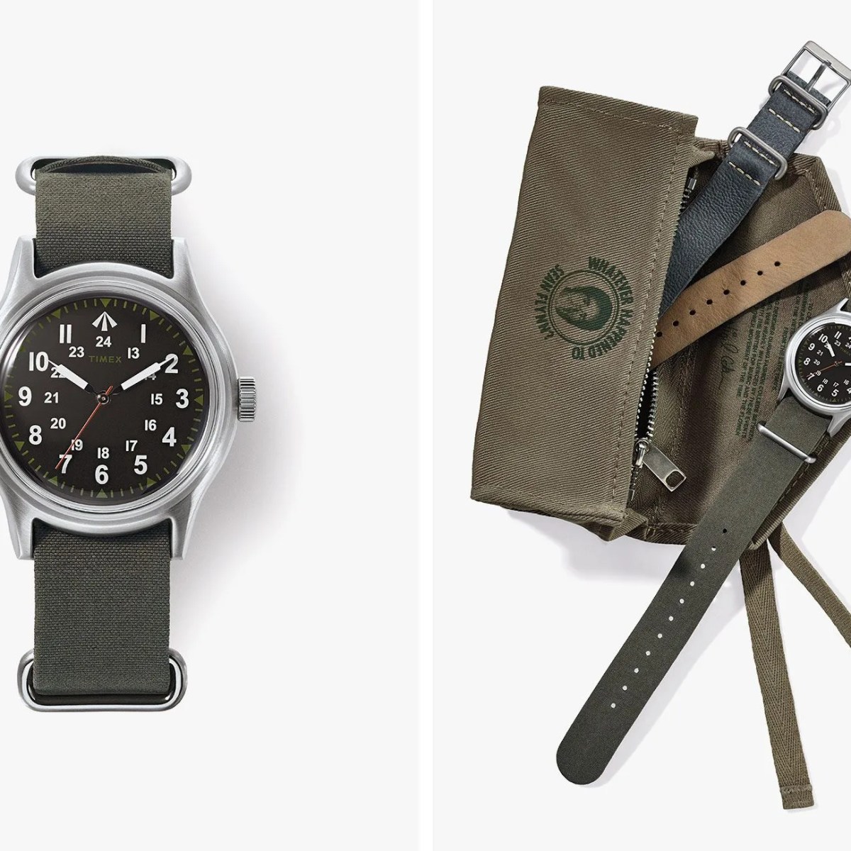【良品】NIGEL CABOURN × TIMEX NAM WATCH TIMEX-x-Nigel-Cabourn-gear-