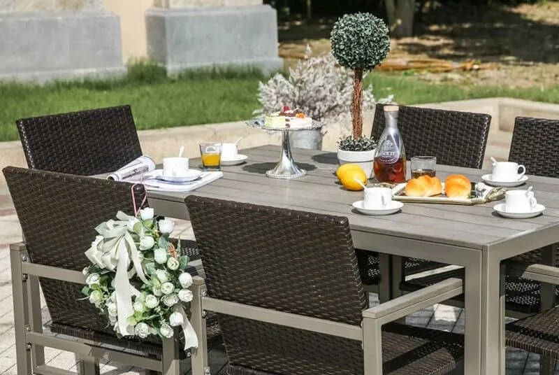 wayfair outdoor sale gear patrol 7 piece dining set