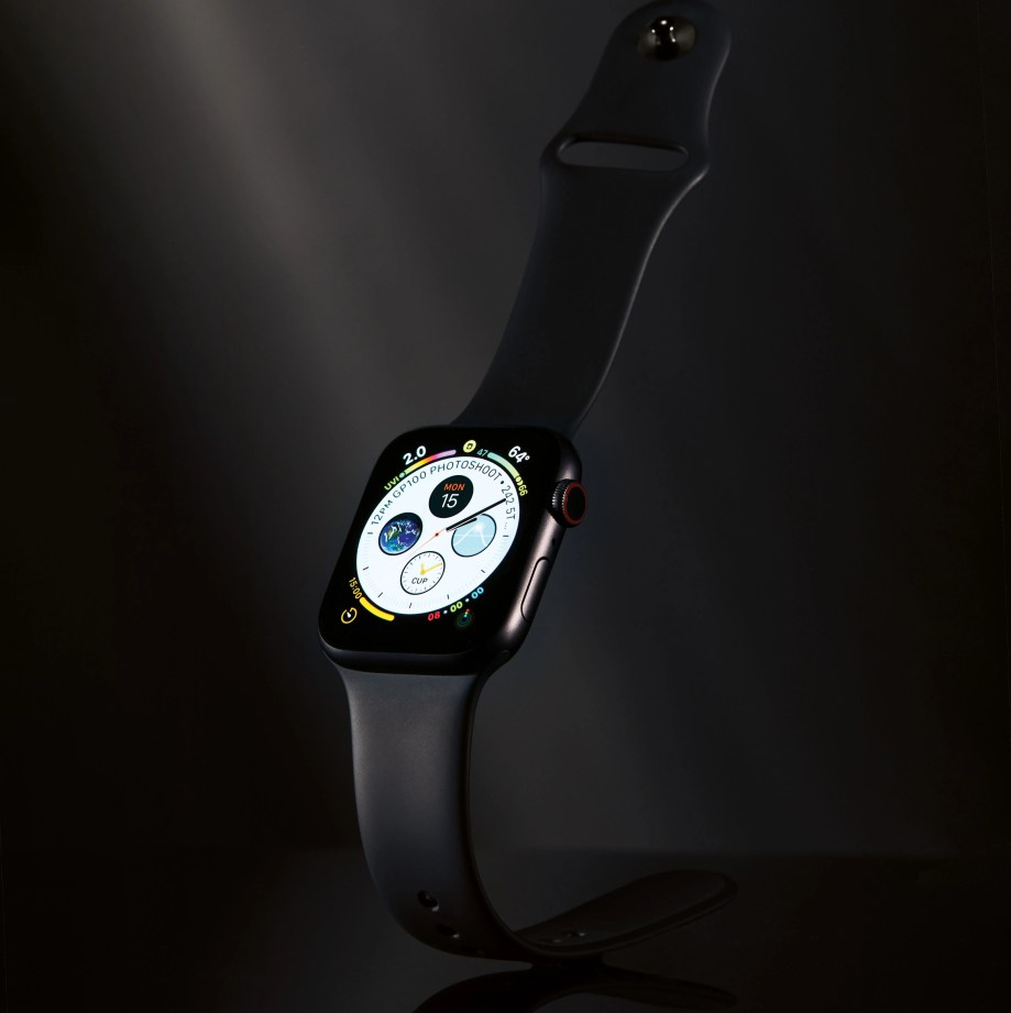 series 4 apple watch with a silicone strap