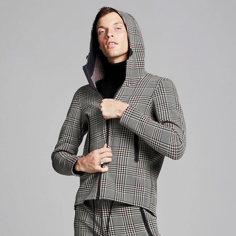 TODD-SNYDER-+-DESCENTE-SYNCHKNIT-HOODIE-JACKET-CIRCUIT-IN-GLEN-PLAID-Gear-Patrol