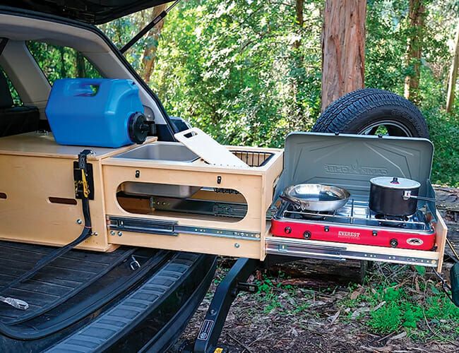 This PullOut Kitchen Turns Almost Any SUV into a Great Car Camper