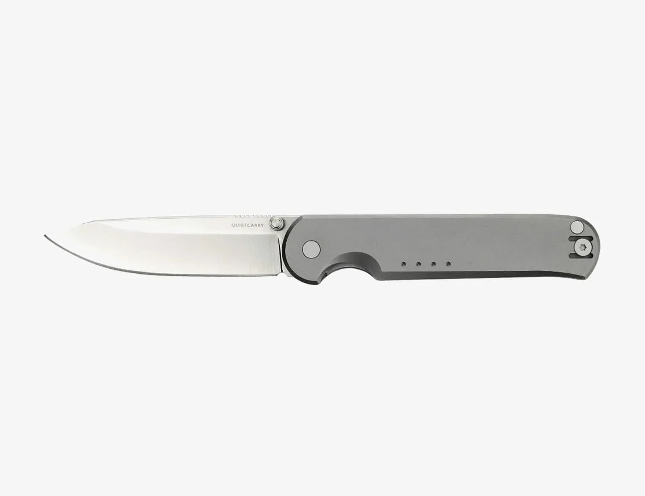 a knife with a steel handle