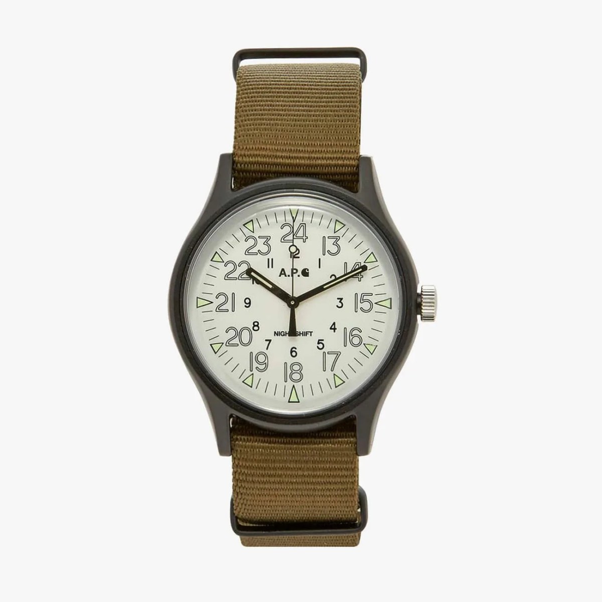 【美品】A.P.C. Carhartt コラボミリタリーウォッチ A.P.C.×カーハートのコラボウォッチ発売！