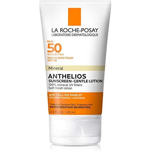 white tube of la roche posay sunscreen