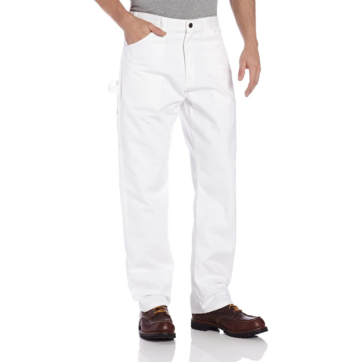 white pants on model