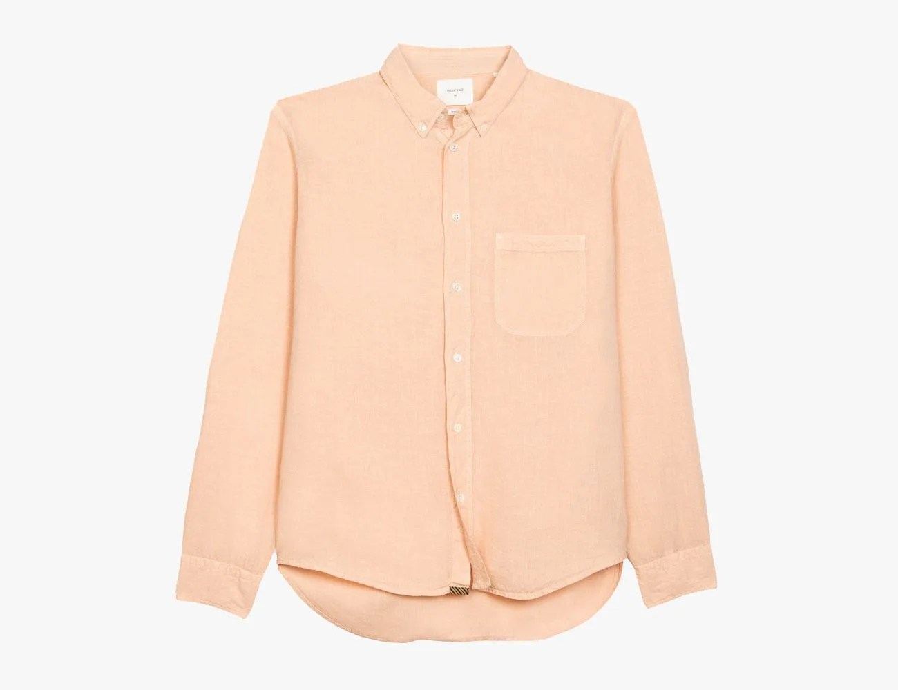 pink orange shirt on white background