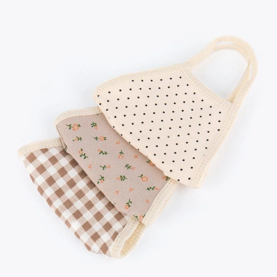 patterned face masks