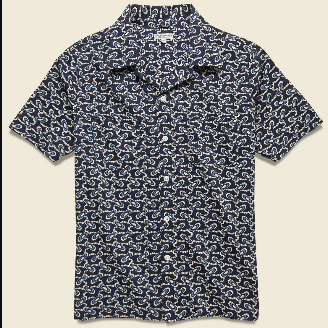 blue printed shirt