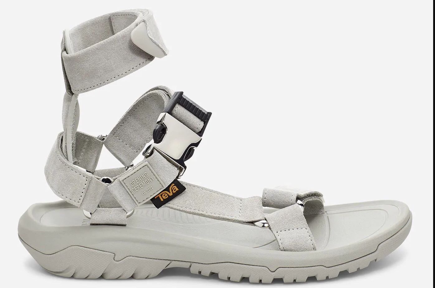 white sandals