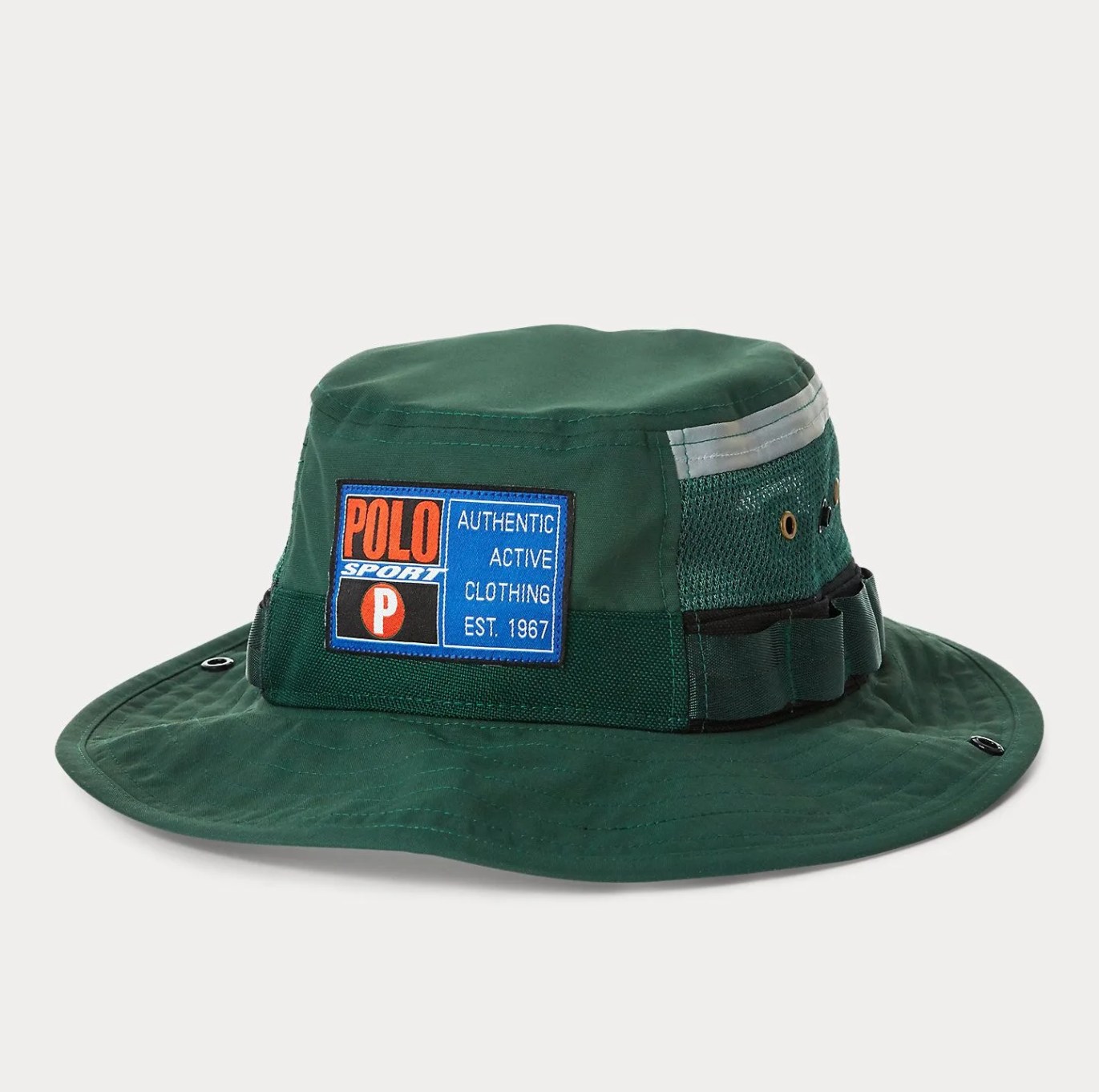 green bucket hat