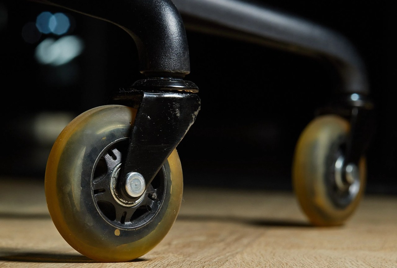 rollerblade wheels on chair