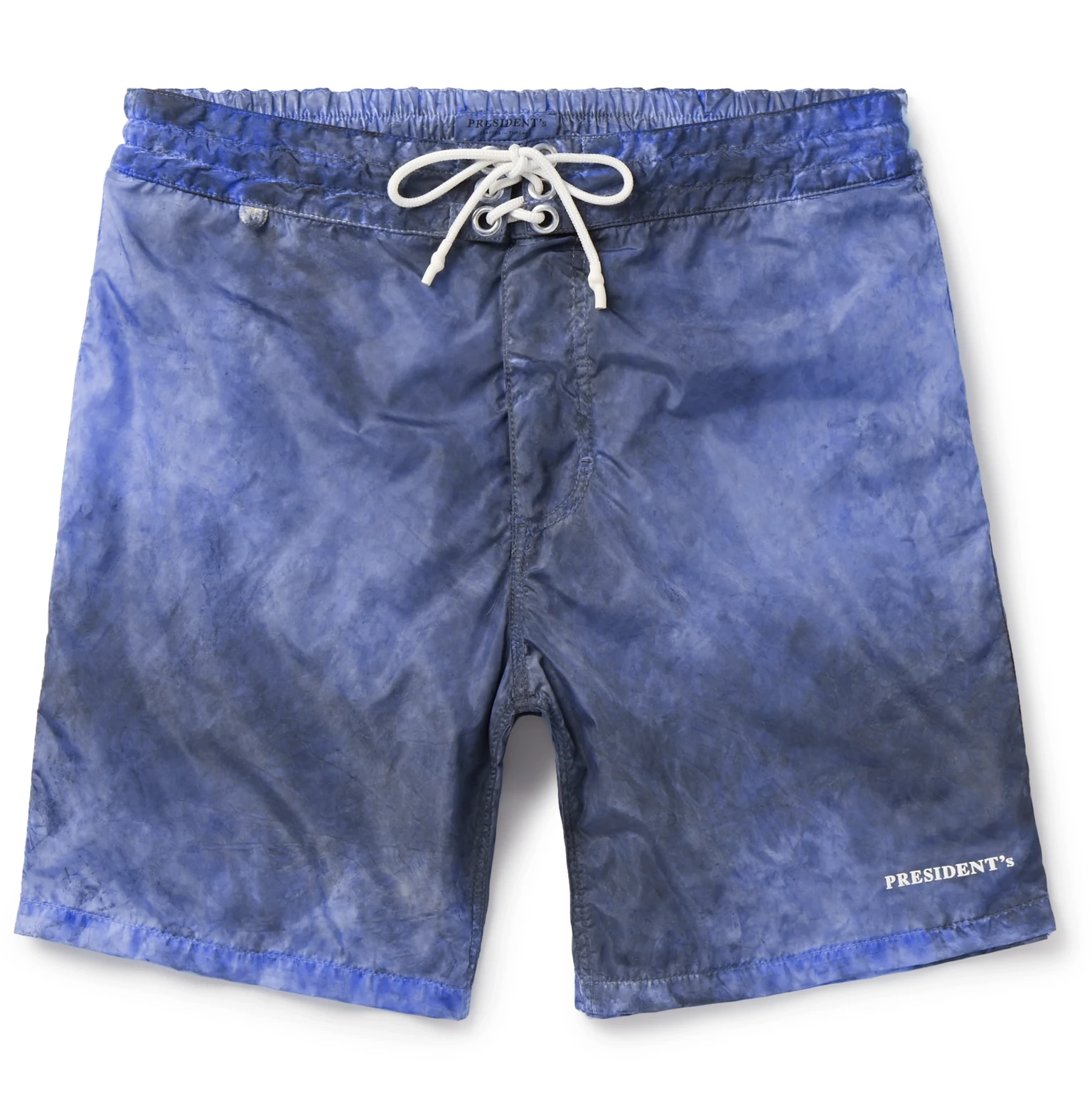 blue tie dye shorts