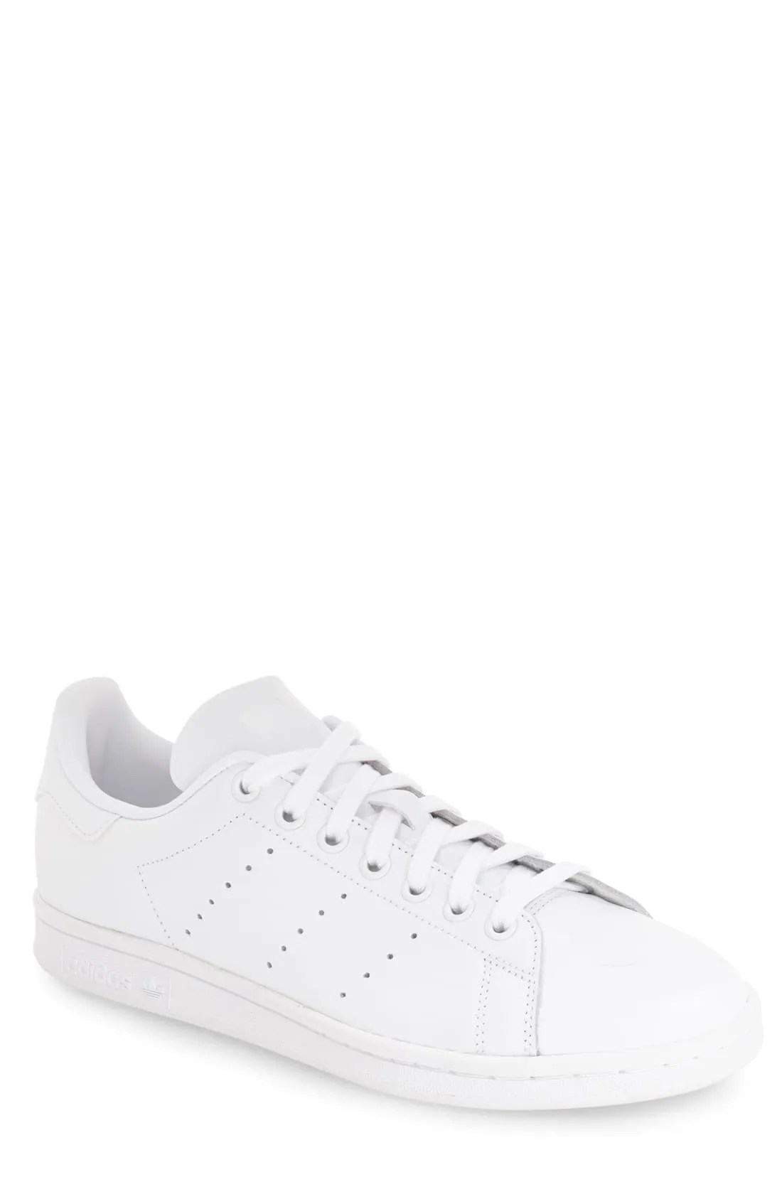 A white sneaker on a white background.