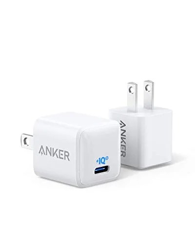 A USB-C charger and charging adapter on a white background.