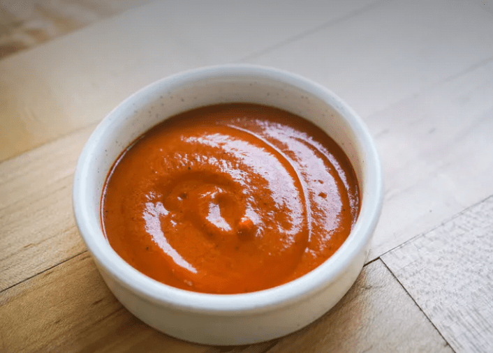 small dish of harissa