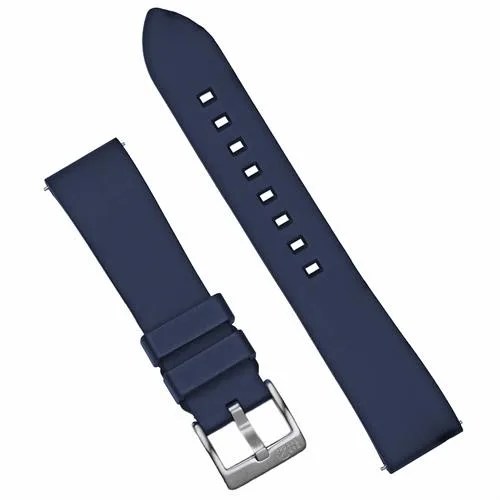 navy blue rubber watch strap