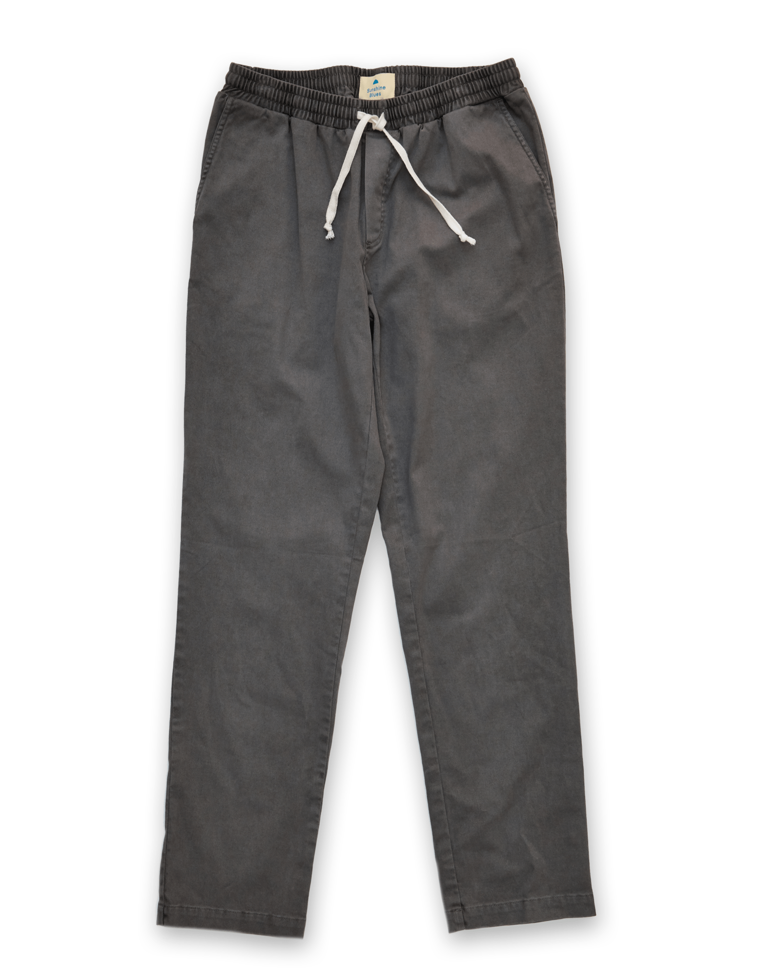 Washed black drawstring pants