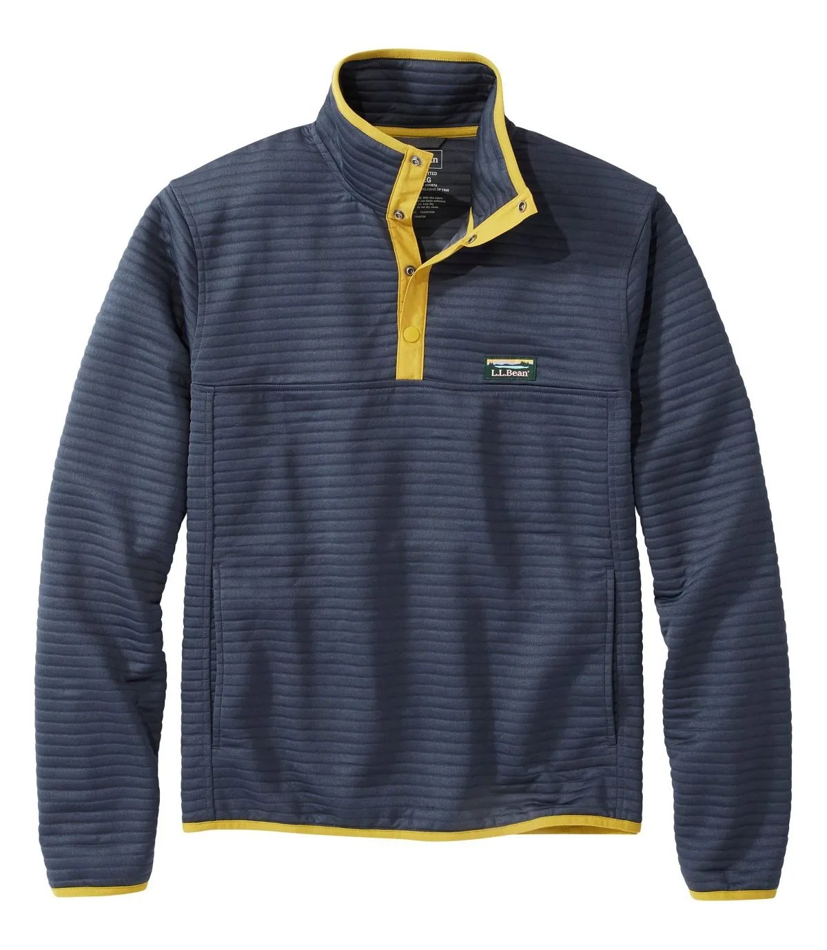 A green fleece pullover