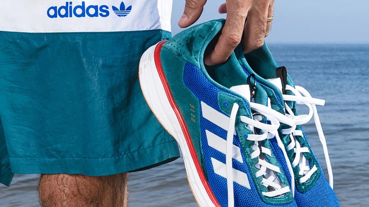 adidas gazelle silver green womens Adidas x Noah Adria Collab Sneakers in Golden Beige Tan Brown Shoes –  Kelsid Closet main image 0