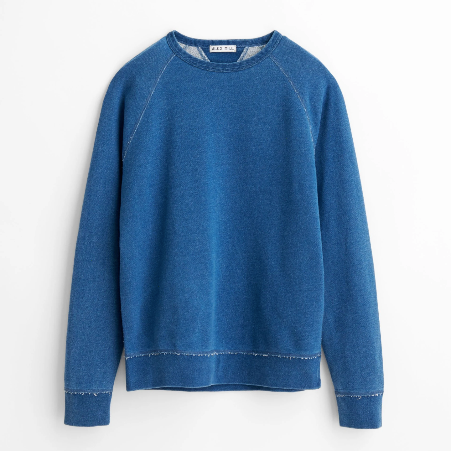 blue sweatshirt