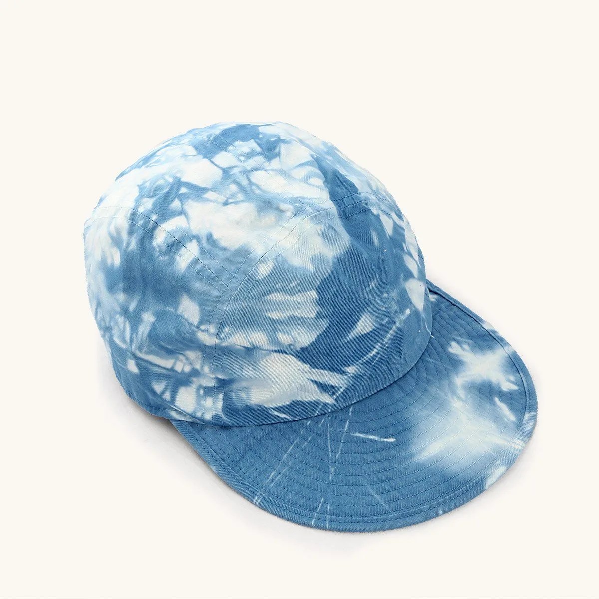 blue tie dye hat
