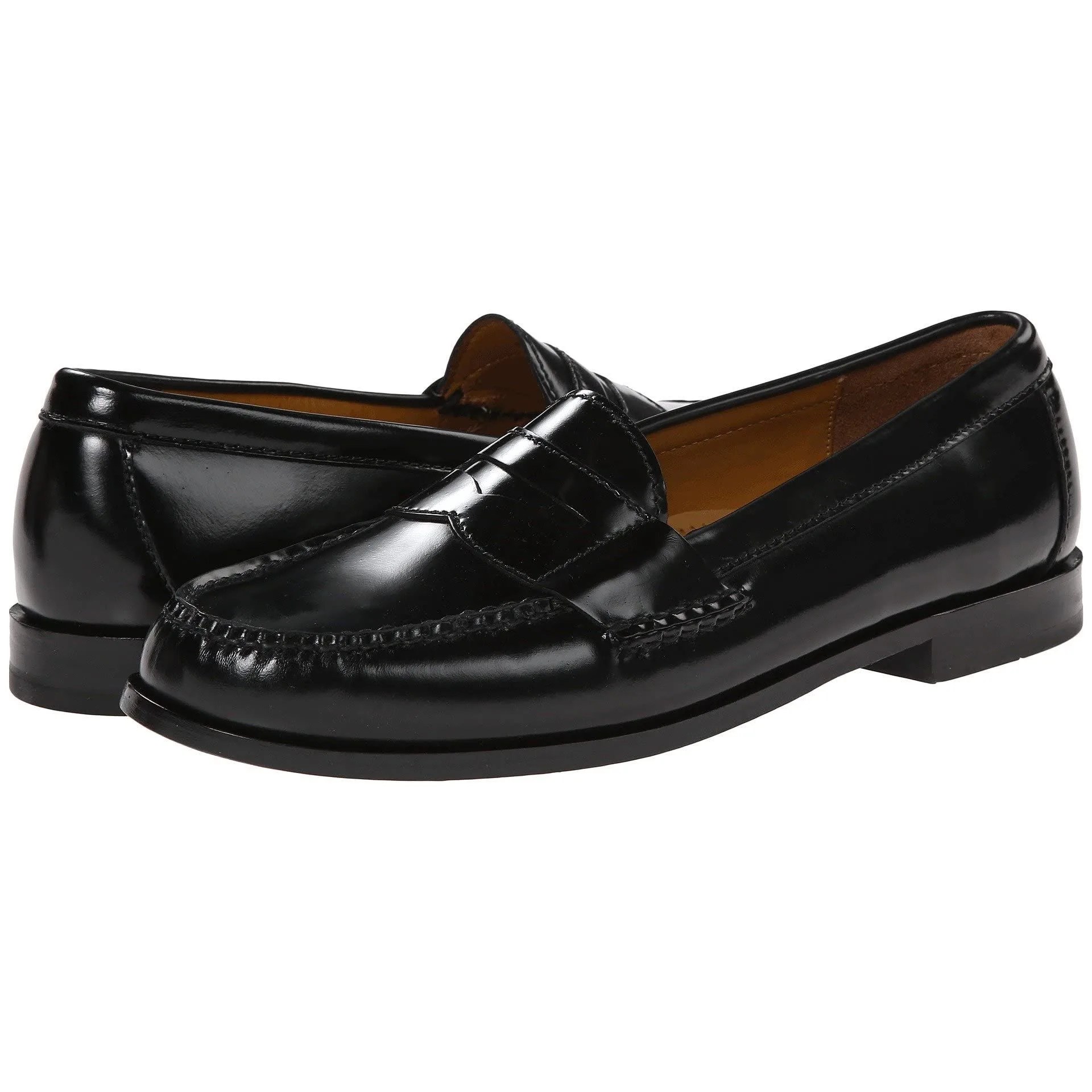 black penny loafers