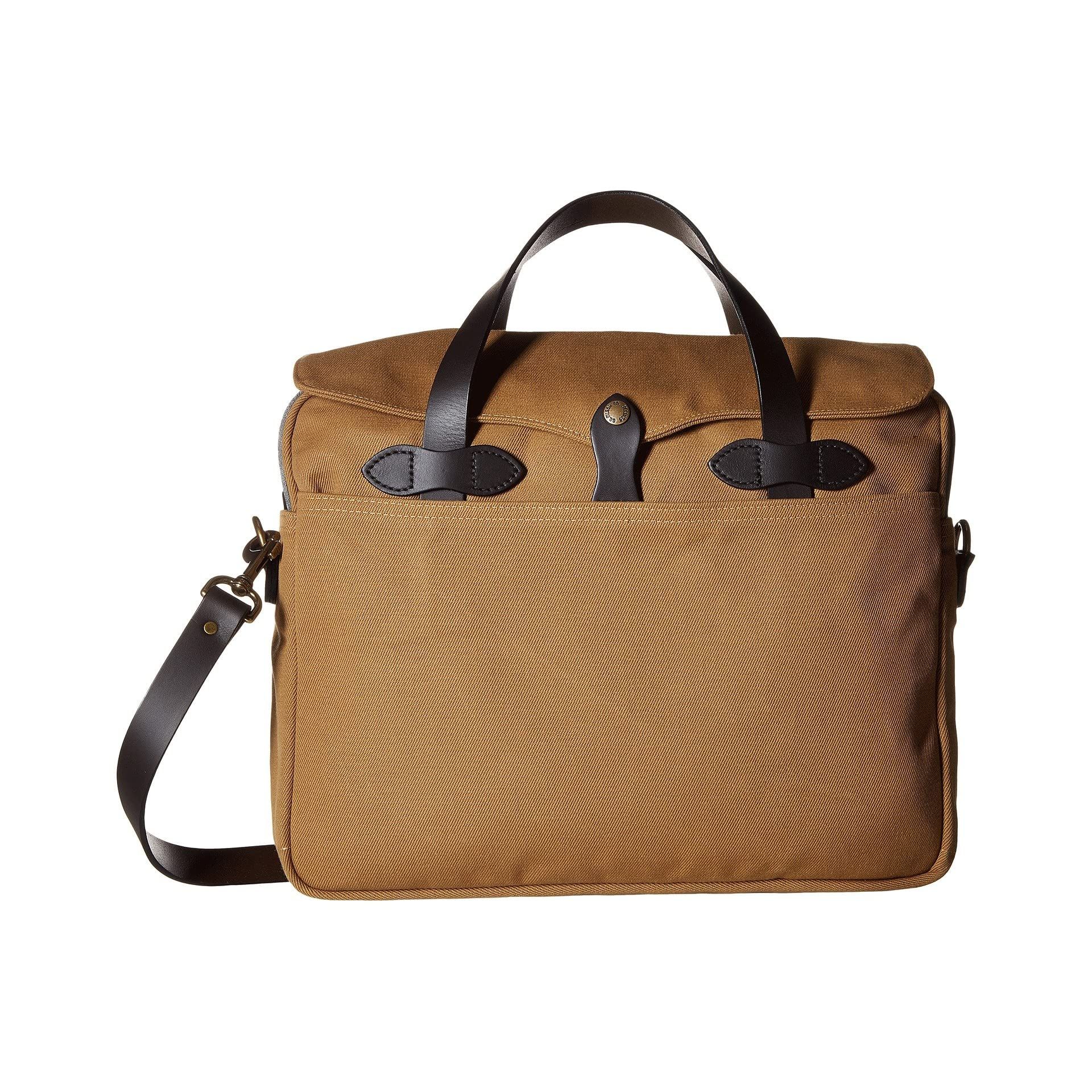 brown briefcase