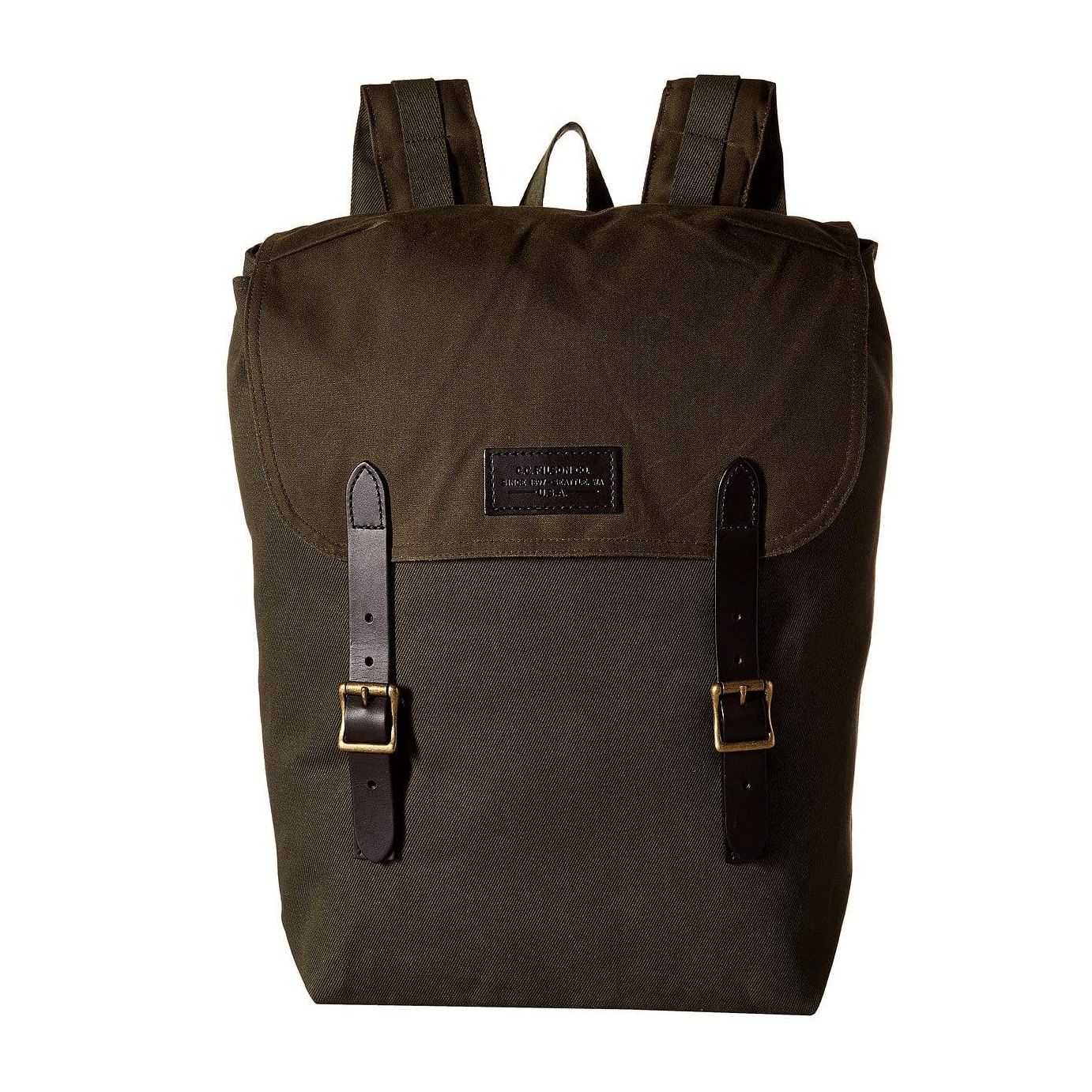 olive green backpack