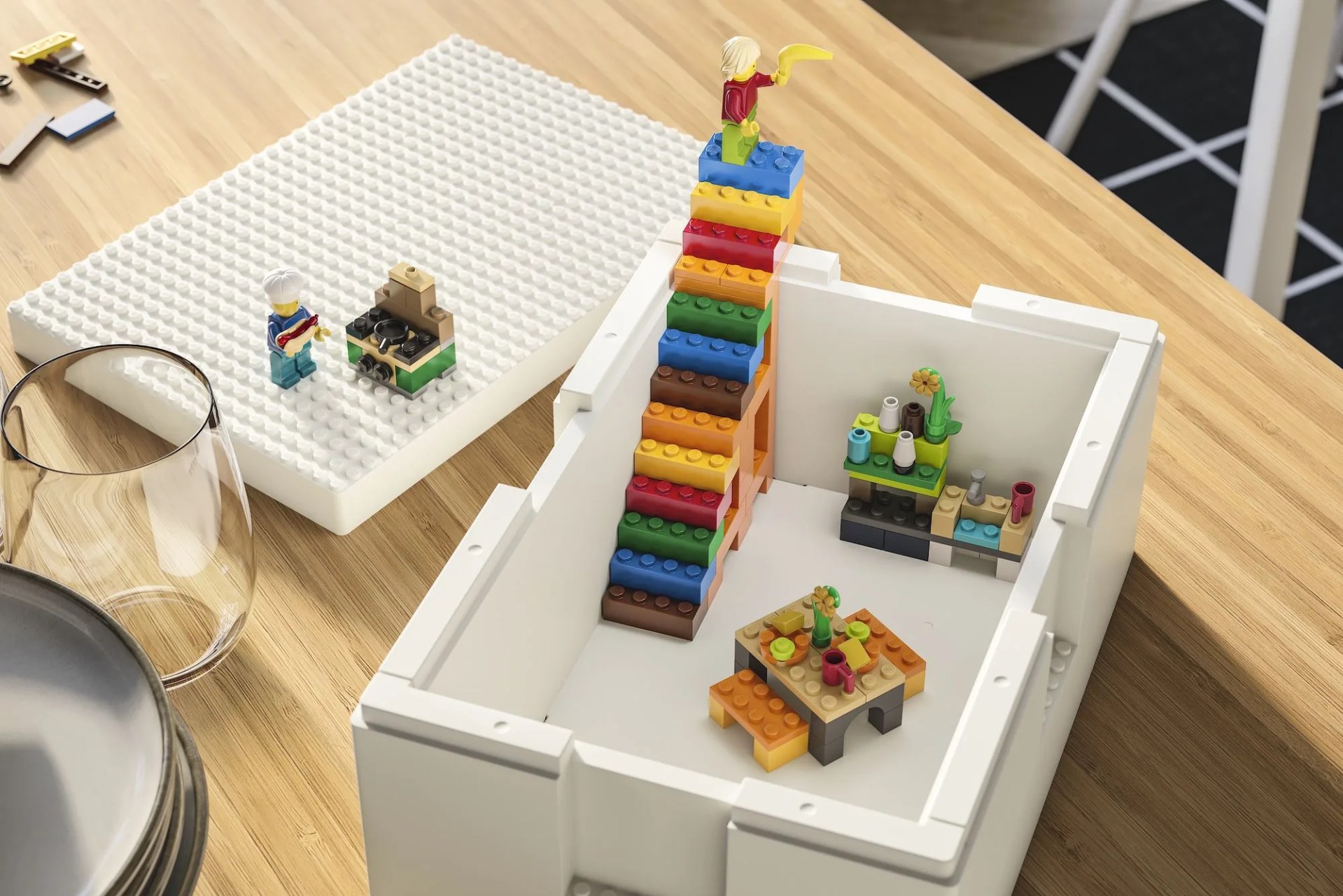 open lego box with set