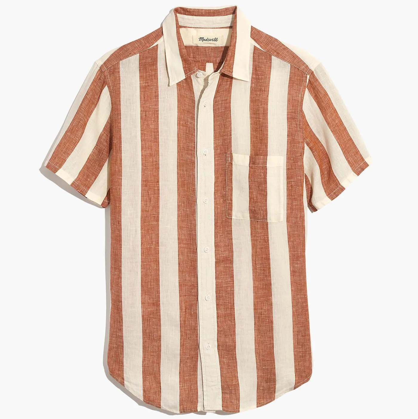 striped short sleeve shirt