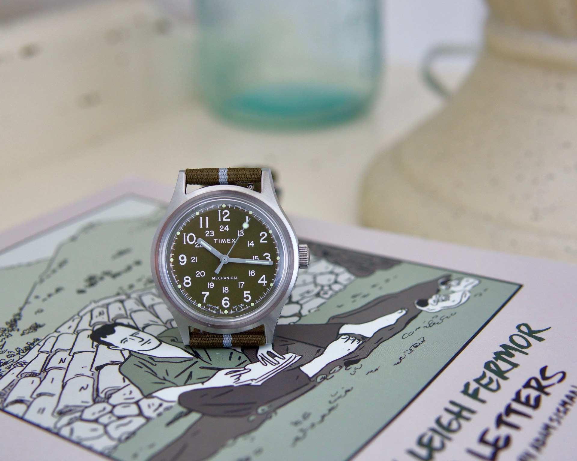 timex mk1 mechanical on book