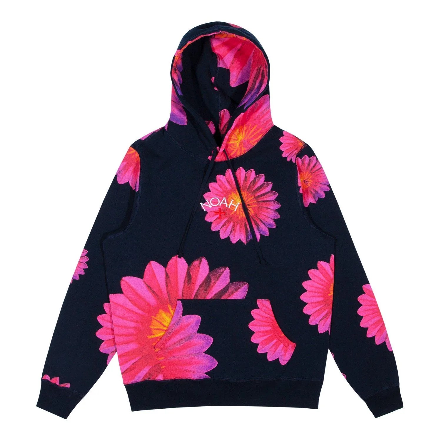 flower print hoodie