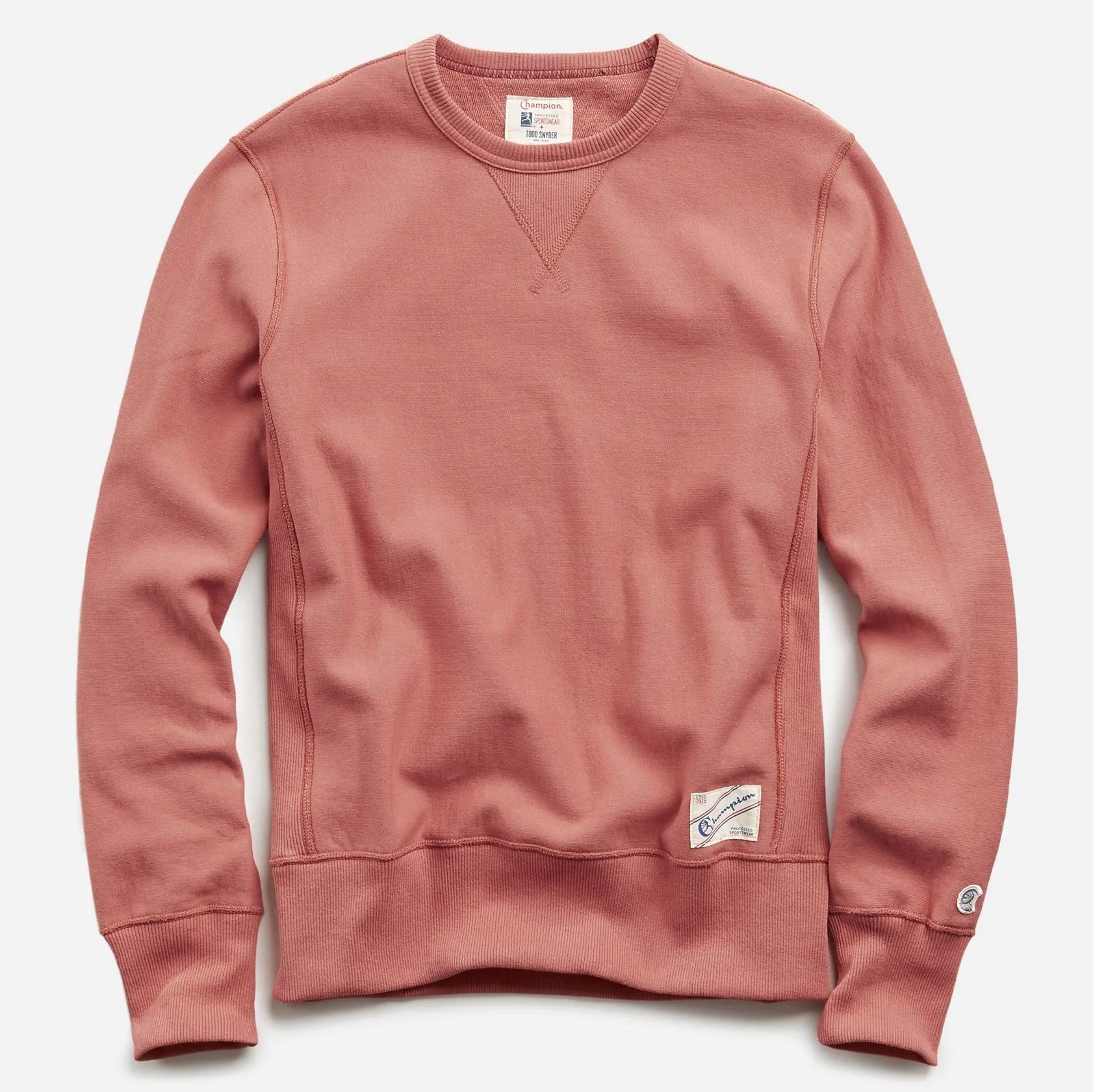 faded red sweatshirt