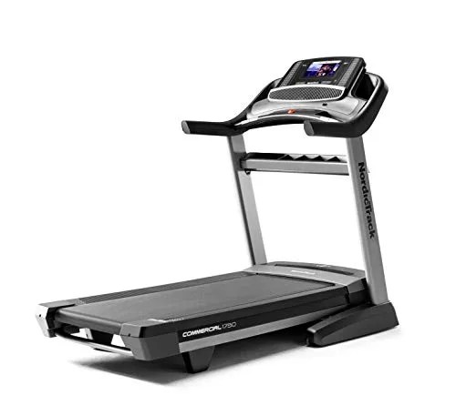 A treadmill on a gray background.