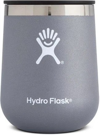 A stainless steel wine tumbler