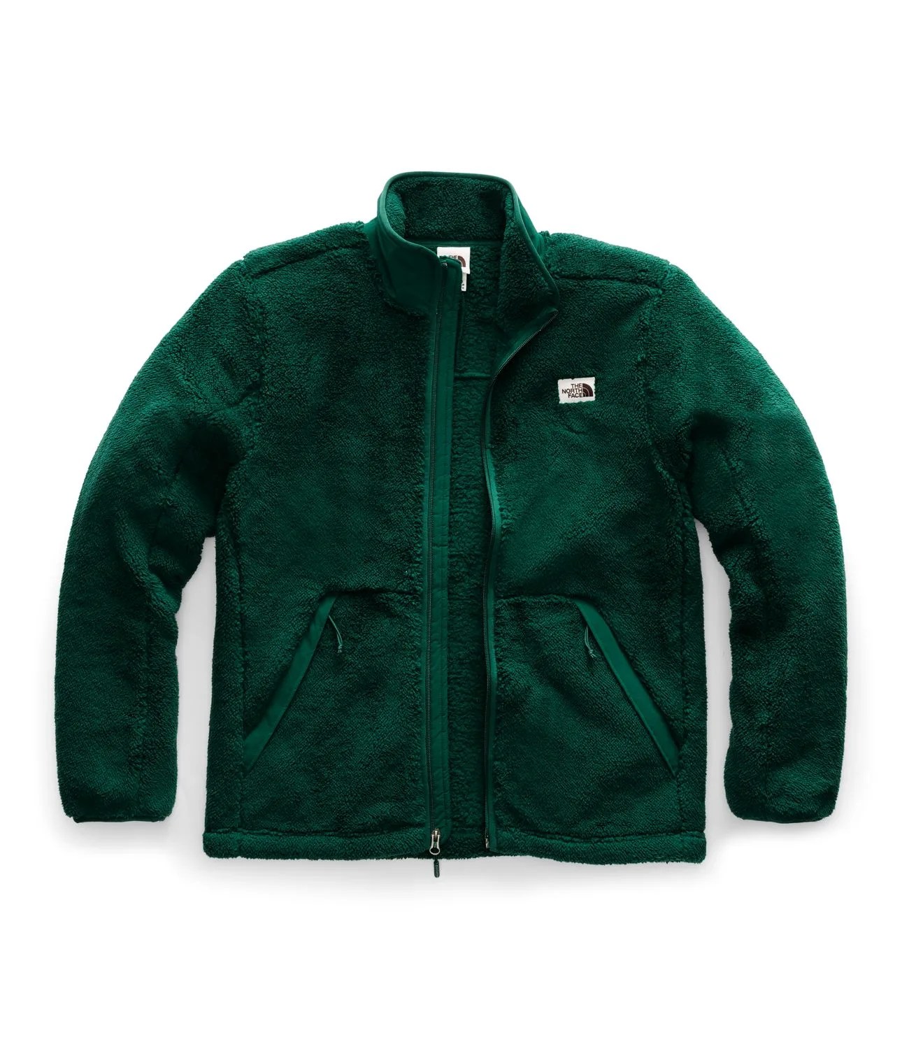 A green fleece jacket