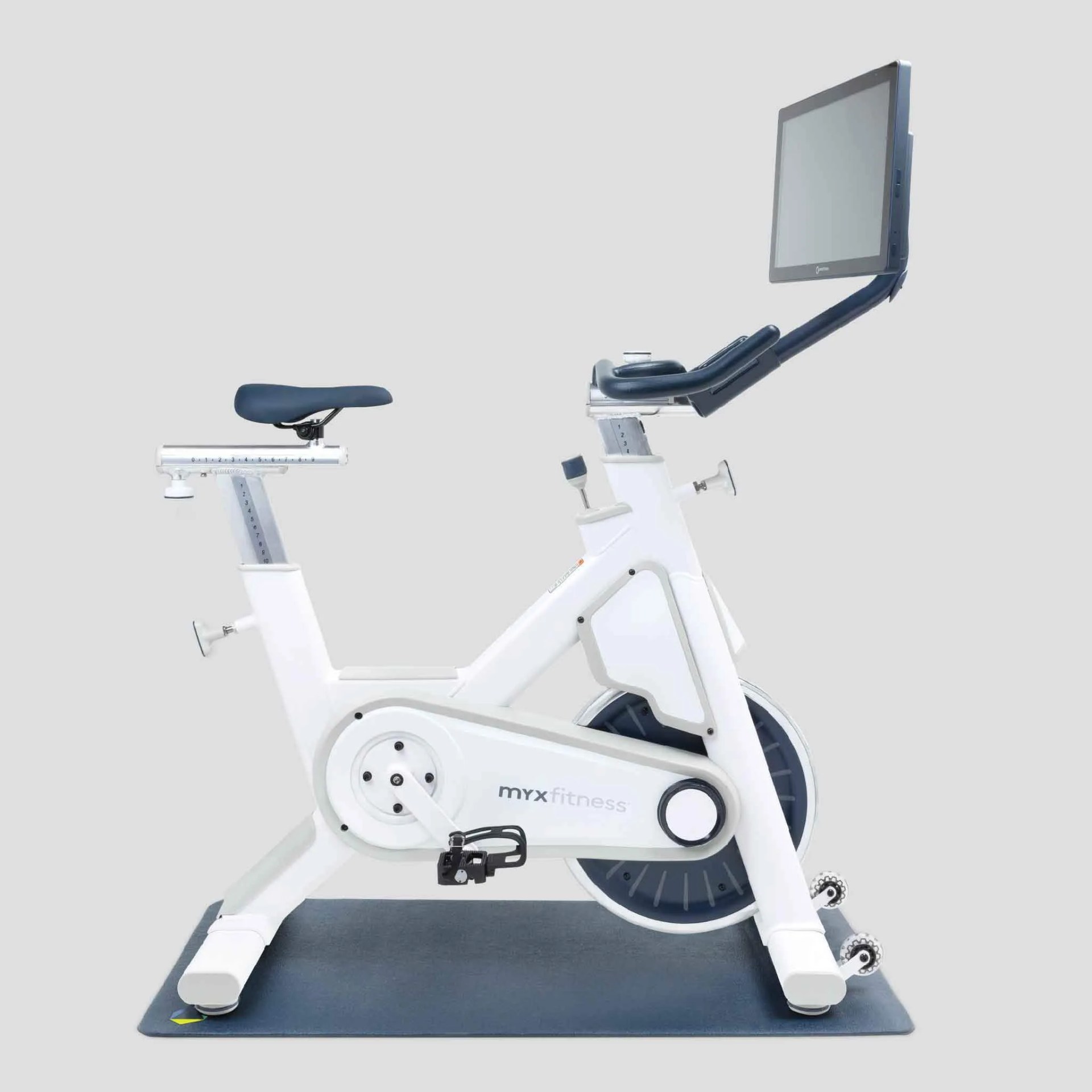 An indoor fitness bike