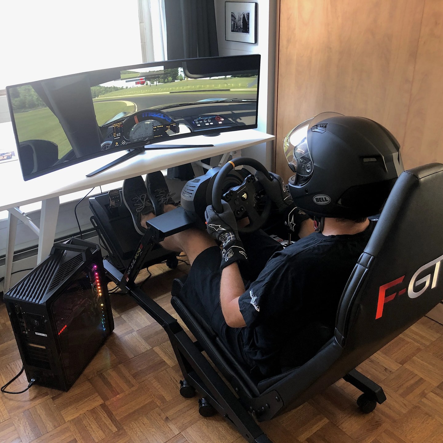 iracing racing video game rig setup best
