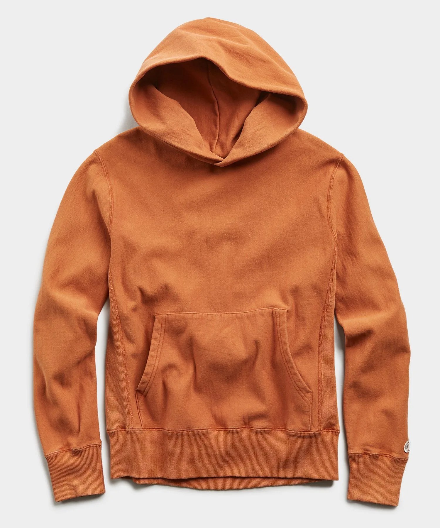 orange sweatshirt