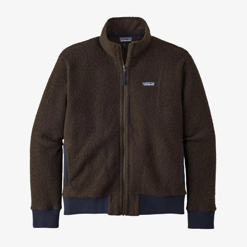 brown fleece jacket
