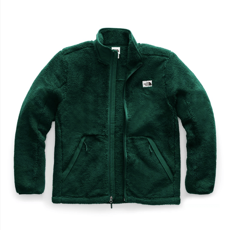 green fleece jacket