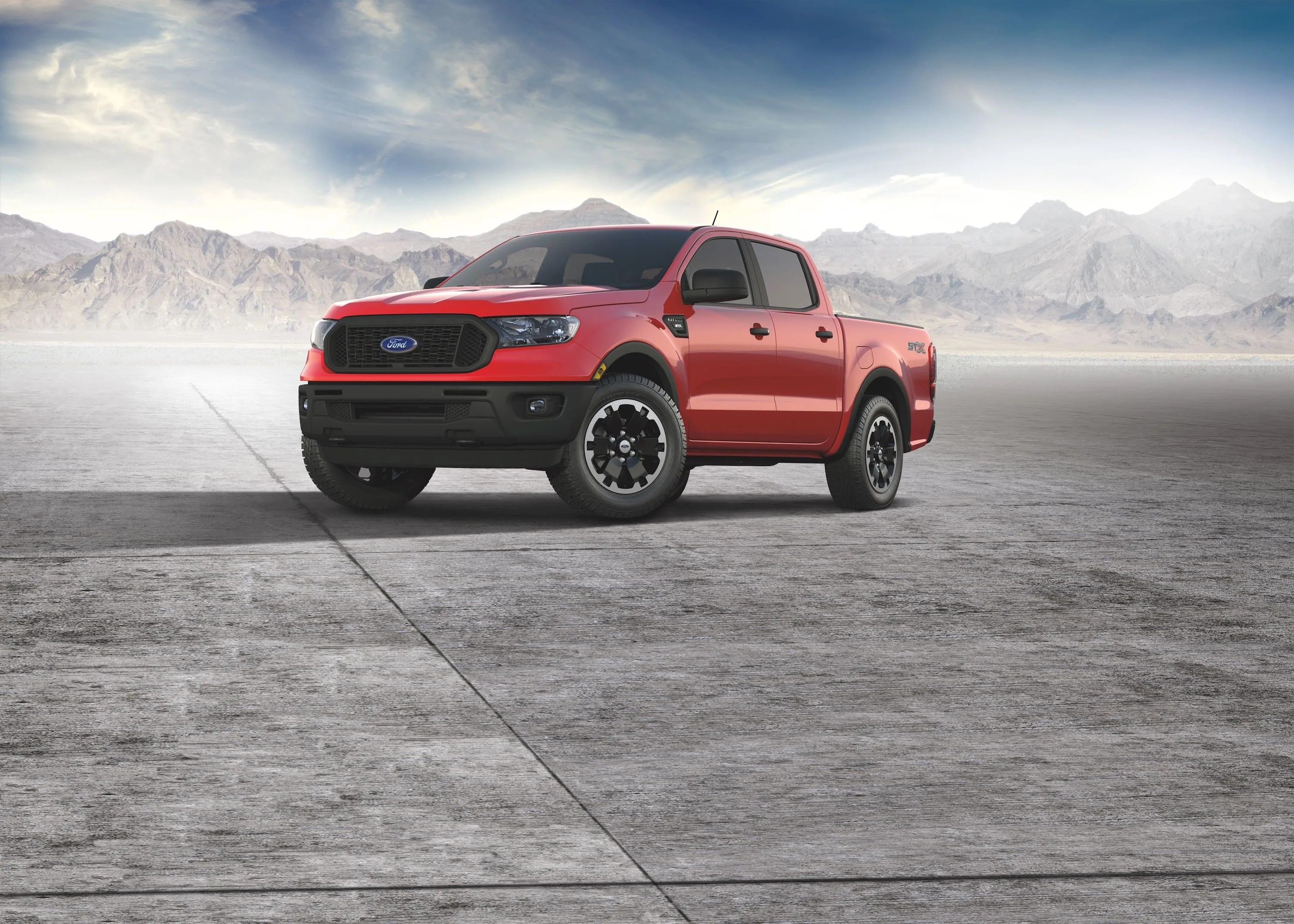 2021 ford ranger adds available new stx special edition package that combines unique 18 inch black wheels, 8 inch center touch screen, sync® 3 with apple carplay and android auto compatibility, and upgraded interior finishes for a package price of 995 msrp