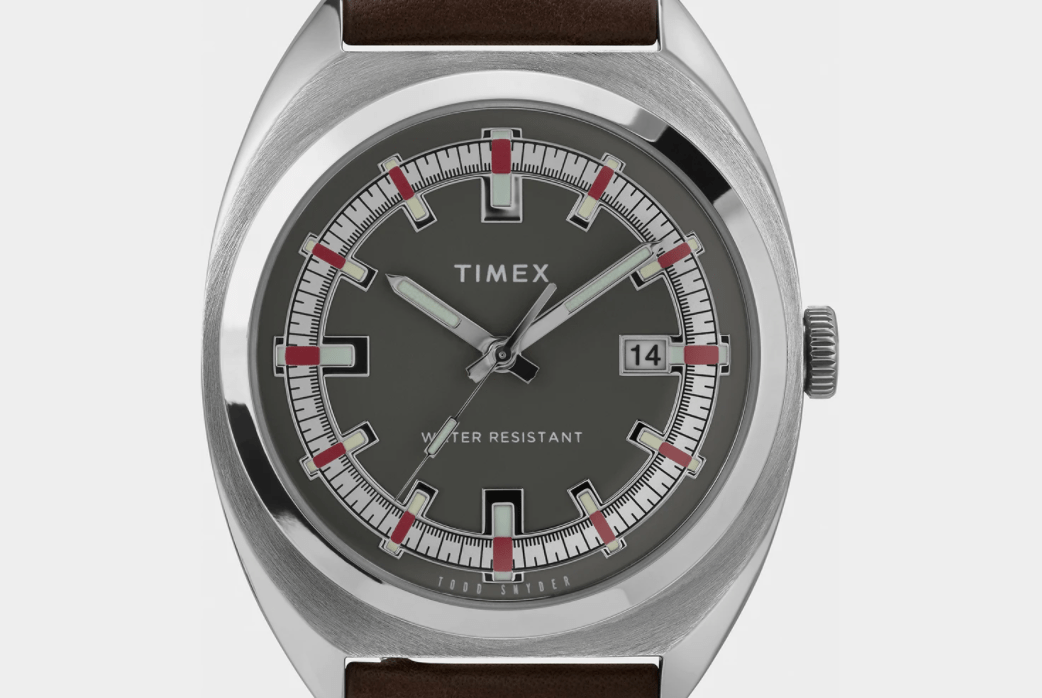 todd snyder timex art deco milano xl watch